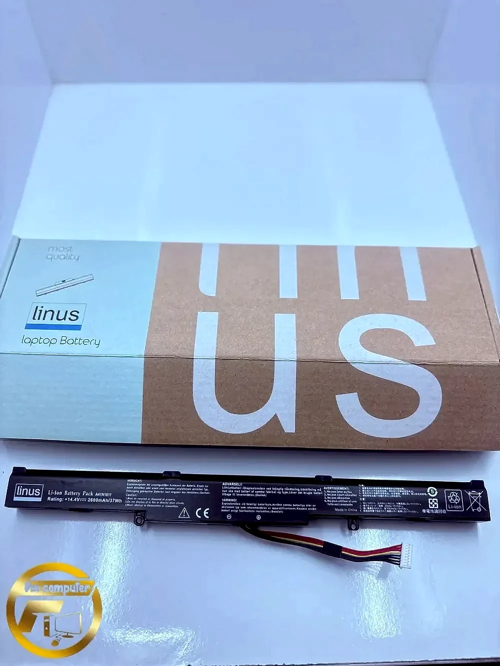 باتری ایسوسBattery Asus A41N1611 ZX53V ZX53VW ZX553V ZX553VD PX553VD PX753VD FX53VD FX53VE FX53VW FX553VD FX553VE FX753VD FX753VE GL553VD GL553VE GL553VW