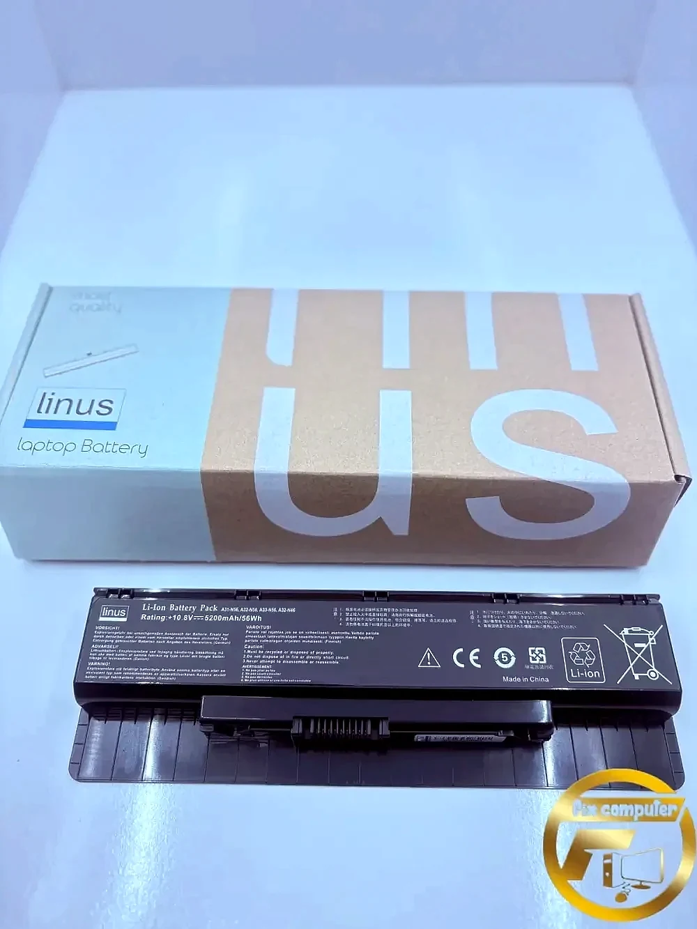 باتری ایسوسBattery Asus N46 n46v N46VJ N56 N56D N56V N76 N76V A31 N56 A32 N56 A33 N56