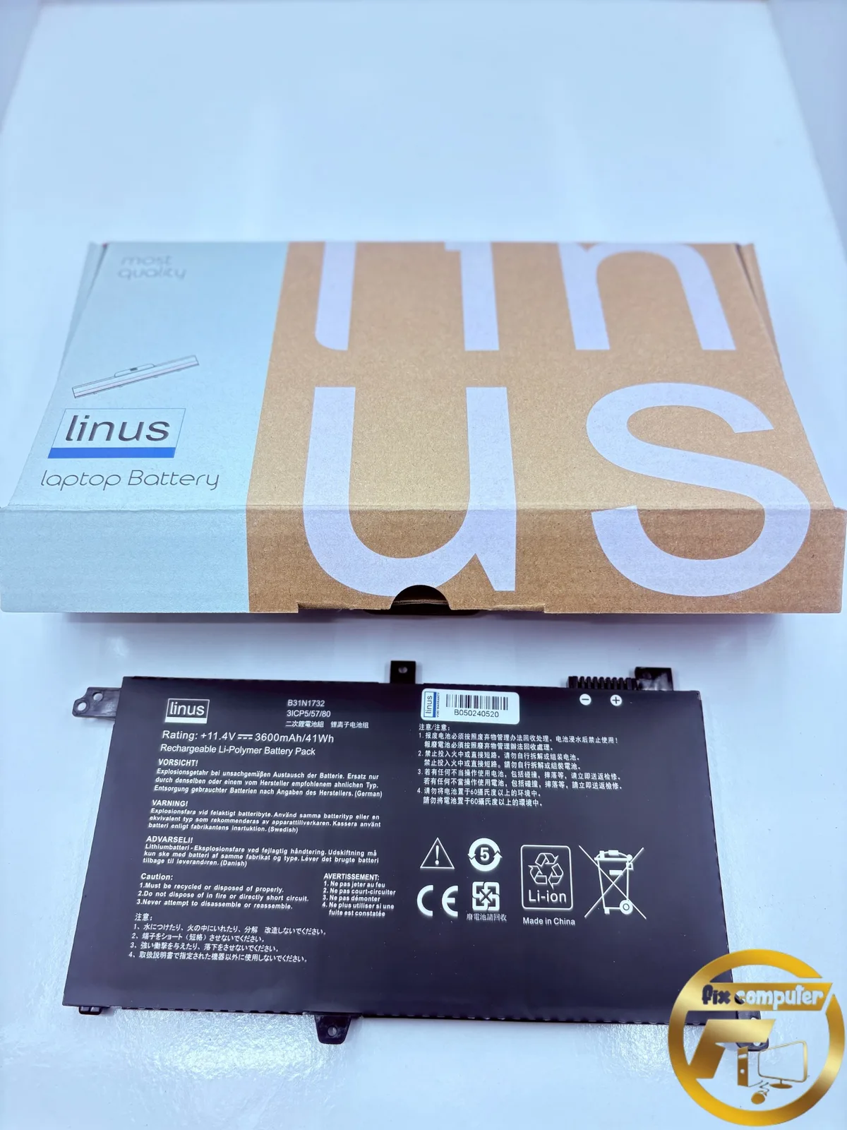 باتری ایسوس Battery Asus B31N1732 B31N1732-1 A571G K571GT X571G X571GT-BQ274T F571GT-APC9311T FX571GT-BQ012T Vivobook S14 S430f S430Ff