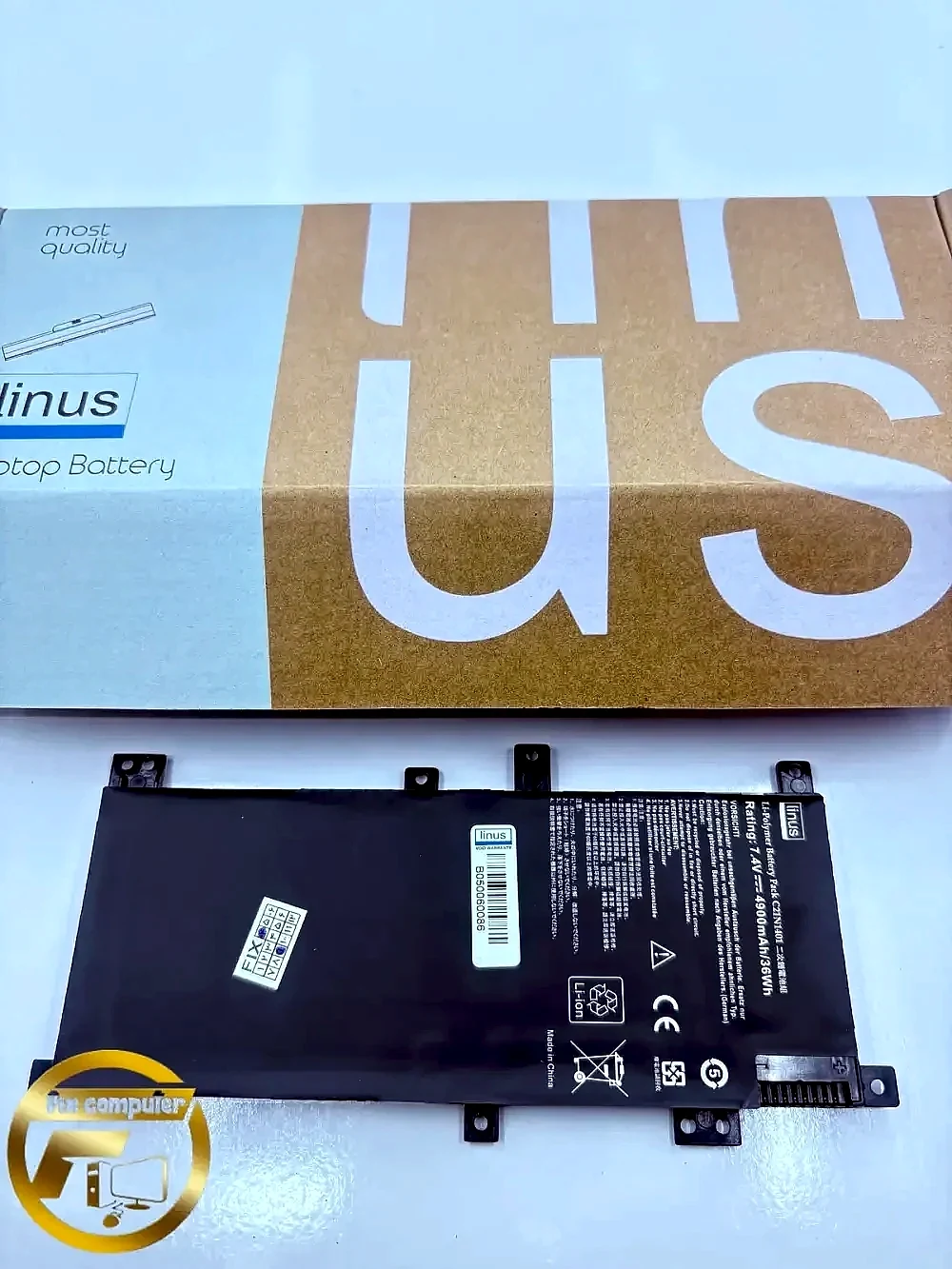 باتری ایسوس Battery Asus C21N1401 X455L X455LA X455LD X455LF X455LJ Y483L Y483LD F454L F455L F455LD W419L W409L VM410L K455L DX882