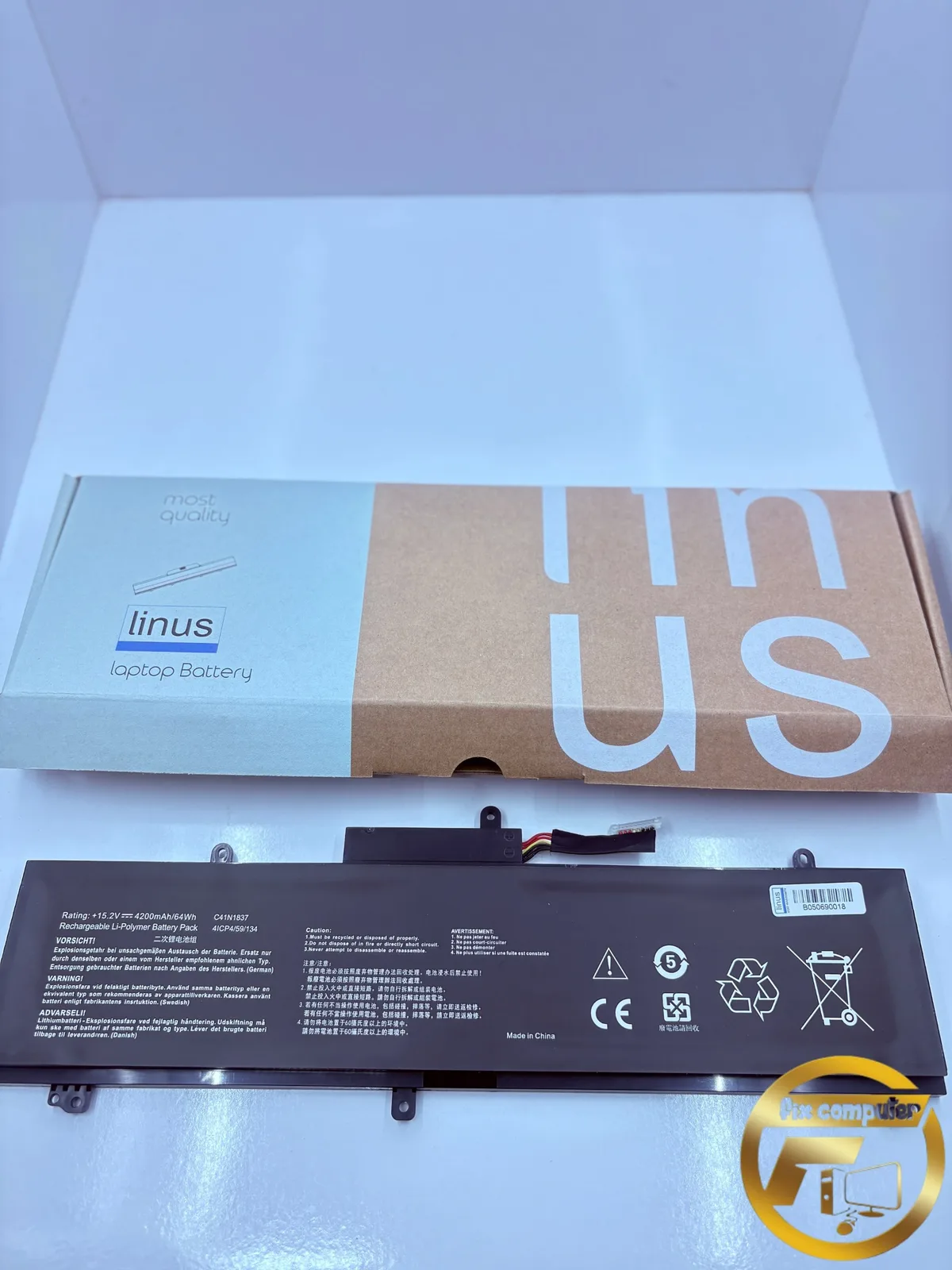 باتری ایسوس Battery Asus C41N1837 GA502 GU502 GX502 GU532 GX532 GX502GW GA502GU GA502IV GA532DU GU502DU GU502GU GU502GV GU502LW GU502LU GU532LV GU532GU TUF Dash F15 FX516PE FX516PM