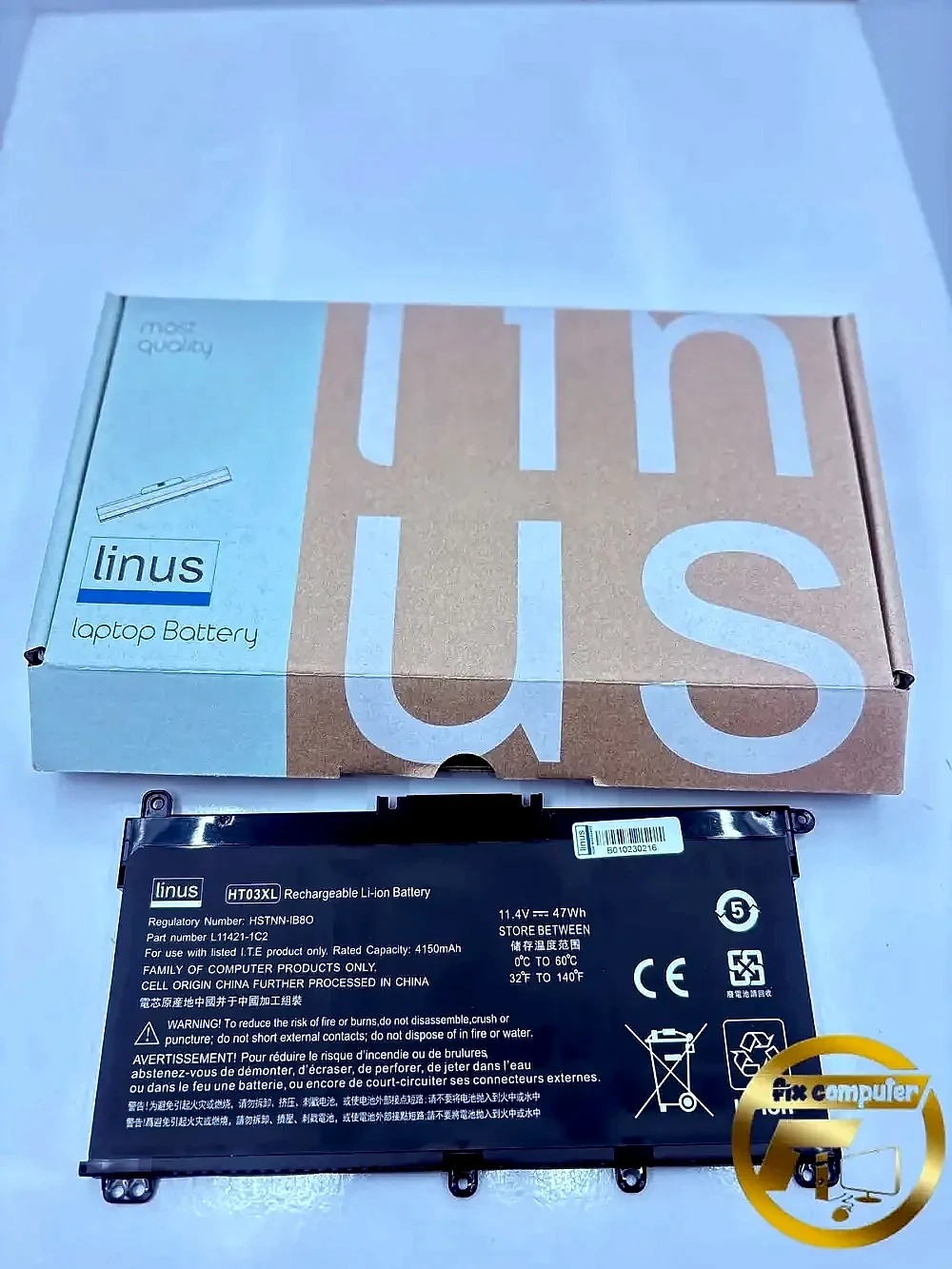 باتری اچ پی Battery HP HT03XL Pavilion Hstnn-15-Da0053Wm, 15-Da0002Dx, 14M-Dh1003Dx, 15-Da0012Dx, Db8R, Db8S, Ib80, Ib8O, Lb8L, Lb8M, Ht03Xl