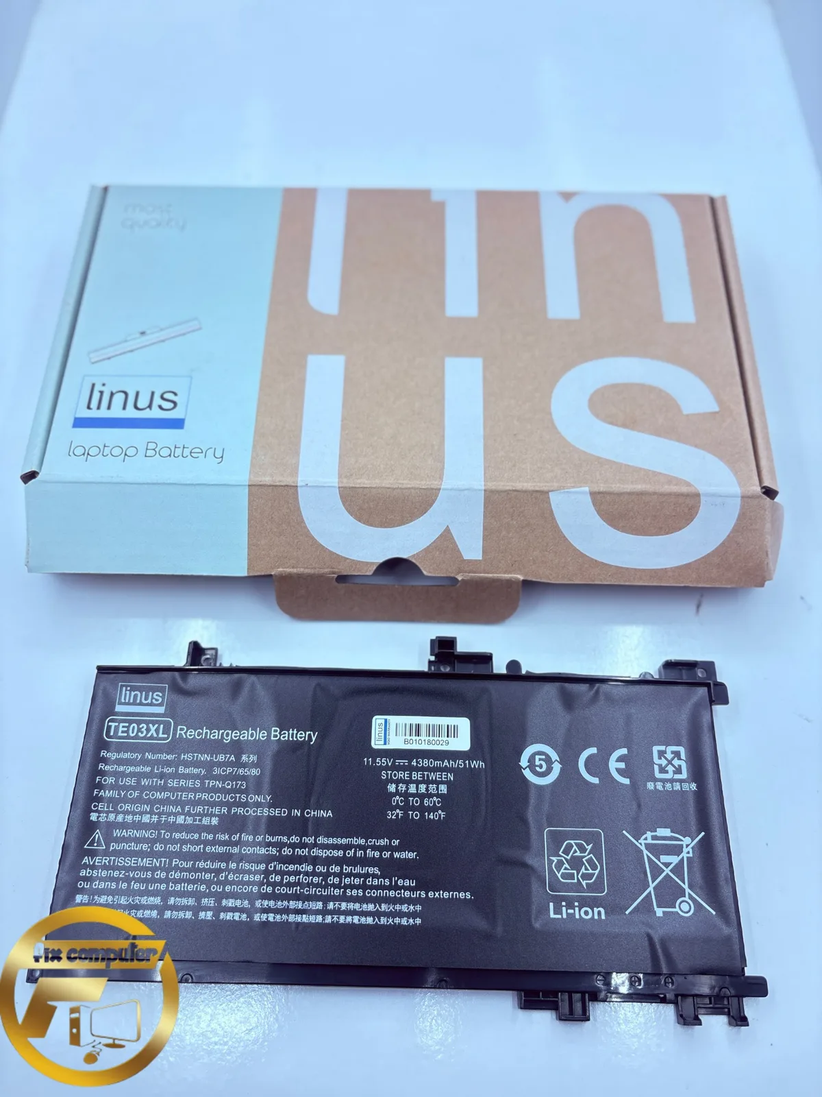 باتری اچ پی Battery HP TE03XL Pavilion 15 Omen 15-ax000 15-BC000 15-BC015TX BC400NA BC006NA BC411TX BC406TX BC407TX BC408TX 15-AX033DX AX009NA AX0011TX TX AX000 1NS AX008NS AX038NF TPN-Q173